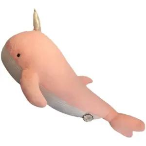 일각고래 인형 쿠션 애착인형 귀여운 선물 잘때안고자는 고래 뿔달린