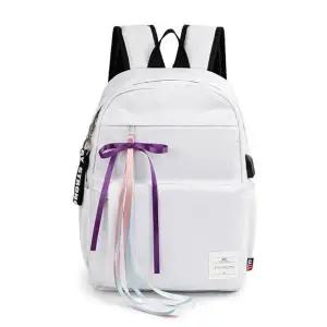 [셀러허브][라일리] Rly 캐주얼 책가방 여성 노트북 백팩 흰색 가방 (S9556914)