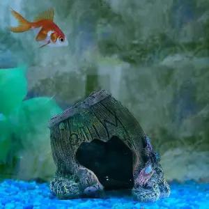 [콩심팥심]수족관 나무통 열대어 장식 은신처 워터월드 수족관인테리어