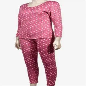 여자실내복 여성 양모 발열 내의세트 여성잠옷 실내복