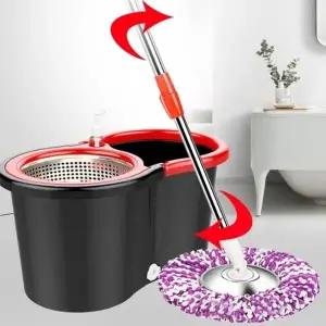 (옵션 세트)스핀업 통돌이회전걸레 막대 극세사 밀대 대걸레_24136954