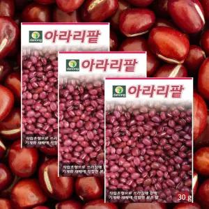 팥씨앗 아라리팥 30g 3개, 쓰러짐에 강한 붉은 팥 다농
