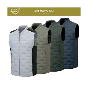 [간절기겨울용] 김영주스포츠 남성 웰론 경량 패딩 조끼 MV101