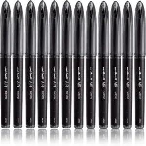 유니볼 에어 마이크로 - 0.5mm 미세 롤러볼 12팩 블랙