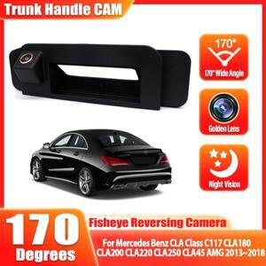 HD 1080P 자동차 역방향 트렁크 핸들 카메라 메르세데스 벤츠 CLA 클래스 C117 CLA180 CLA200 AMG 2013 ~ F