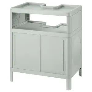 이케아 IVOSJON 이뵈셴 세면대하부장+미닫이도어 50x33x57cm/스탠드형하부장/욕실수납장