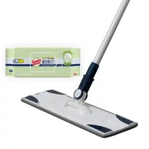 (정품배송) 3M 미드나잇 블루 베이직 막대걸레 대형+올인원 물걸레 청소포 더블액션 25매,1세트