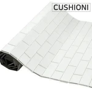 쿠셔니 단열벽지 폼블럭 파벽돌 접착식 시트지 1x2 5m 두께1cm 셀프도배