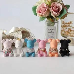 베어 QEO801P3 곰돌이 브릭 석고 방향제 디퓨저 차량용 12종