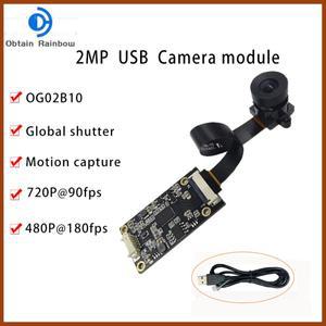 180Fps 글로벌 셔터 OG02B10/OG02B1 2MP HD 카메라 모듈 노출 모션 캡처 USB 드라이브 프리 고속 출력