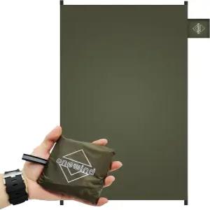 원윈드 소형 발자국 4000mm 방수율 PU 코팅 47인치 * 27인치 초경량 캠핑 그라운드 시트 배낭 여행 피크닉