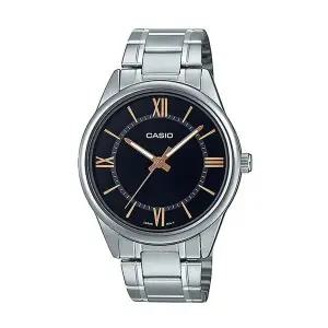 [신세계라이브쇼핑]카시오 MTP-V005D-1B5 남성 라운드 아날로그 메탈 손목 시계