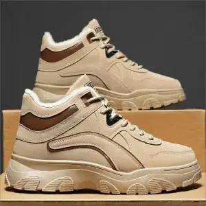 [라일리] Rly 남성 통굽워커 기모 키높이 겨울신발 방한 운동화