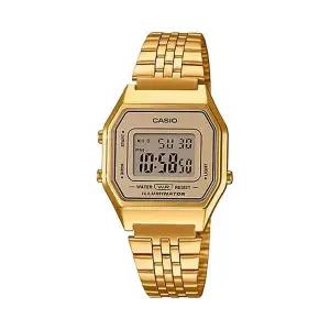 [신세계라이브쇼핑]카시오 LA680WGA-9C 빈티지 사각 여성 메탈 전자시계