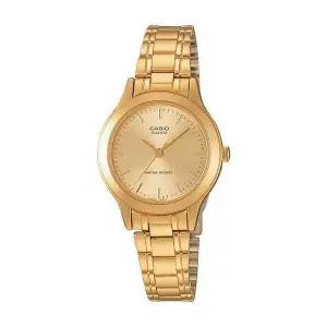 [신세계라이브쇼핑]카시오 LTP-1128N-9A 빈티지 여성 아날로그 골드 메탈 손목 시계
