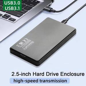 2.5인치 모바일 하드 드라이브 케이스 USB 3.0/타입 C HDD 9.5mm 7mm SATA III I용, UASP 고속 지원, 도구