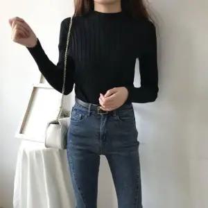 반폴라여리니트 니트티 골지 베이직티 반목티 가을 겨울 터틀넥 폴라티 여성 여성 나시 남자 폴라티숙 니트