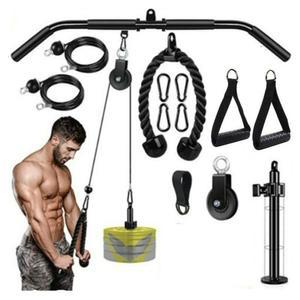 랫풀다운머신 홈짐 세트 등운동 렛풀 케이블 싱글케이블머신 핸들바 미니랙 단일 싱글 헬스장