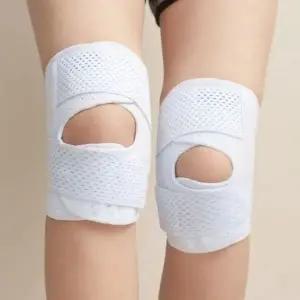 스포츠마니아 니가드 세트 스포츠 화이트 테이 무릎 관절 등산 보호대 (WFK7KOG)