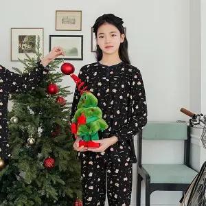 [하프클럽/]핫주니어복구잠옷 여 차콜시바