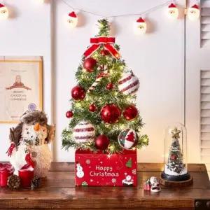 해피 롤리팝 60cm 스카치 눈꽃 트리 풀세트(전구포함)