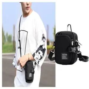 캐주얼 크로스 미니 백 보조가방 고리 파우치 힙색 WBA83D2