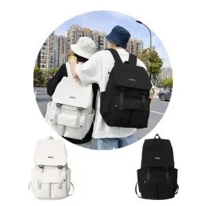남녀 커플 백팩 포켓 캐주얼 배낭 학생 가방 WBB4C54