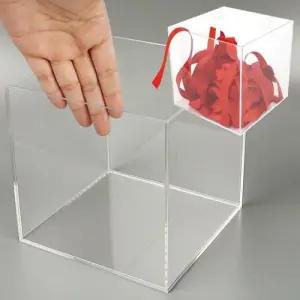 투명 아크릴 정리함 오픈박스 150 소품 진열 보관상자 WFLORIR