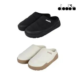 DIADORA 디아도라 남녀공용 방한 패딩 슬리퍼 2종택1