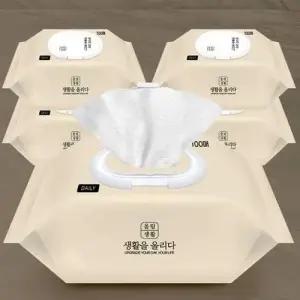 올림생활 데일리 물티슈 피톤치드향 엠보싱 100매20팩 WF4D2F7