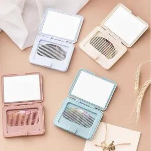 휴대용 손거울 빗 포터블 세트 WFLOMSP