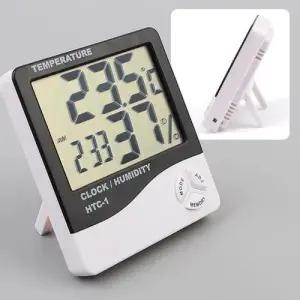 디지털 날짜 시간 온도 습도 LCD화면 알람 온습도계 WFLPICD