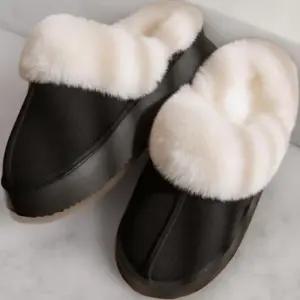 [옷자락]남성 겨울 따뜻한 빅퍼 두꺼운 굽 데일리 슬리퍼