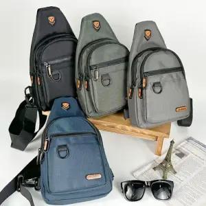 남자 캐주얼 바디 크로스 가방 데일리 컬러 슬링백 WF61573