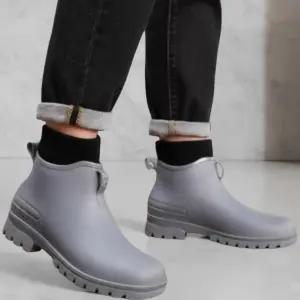 [옷자락]남성 겨울 방한 미끄럼 방지 캐주얼 앵클 레인부츠