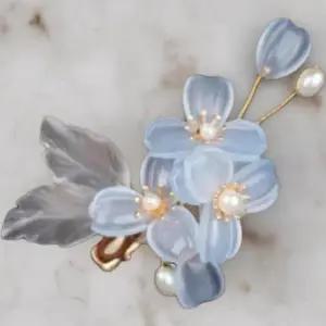 [신세계라이브쇼핑][옷자락] 여성 사계절 화려한 꽃 진주 헤어핀