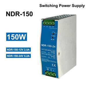 2.5A 12V 5.2A 24V NDR150W 산업용 DIN 레일 장착 AC-DC 단일 출력 스위칭 전원 공급 장치