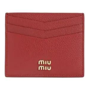 골드 로고 가죽 카드지갑 5MC002 ADT7 F0011