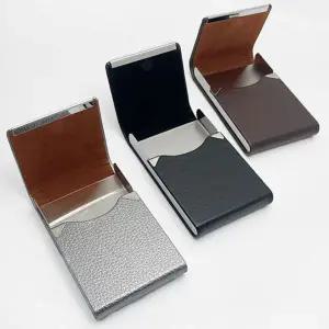 [하프클럽/]자석 명함 스타일 카드 지갑 1P 고품질 인조가죽 심플