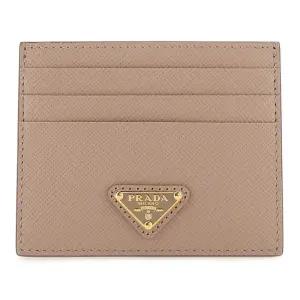 파우더 핑크 가죽 카드 지갑 1MC025QHH F0236