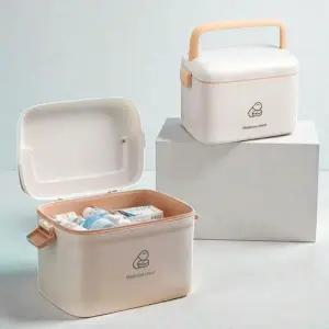 가정용 2단 분리형 구급함 화이트 대형 구급약상자