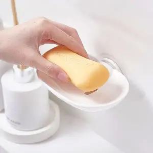 [NS홈쇼핑]무타공 NO 831 고급 인테리어 화이트 비누곽 비누 홀더 비누걸이..