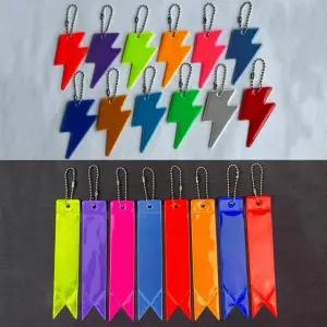 선물 야간 기념품 표시 답례품 키링 안전 행사 반사 경고 네임택 10개 초등학생 단체