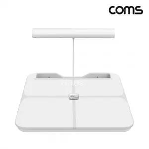 Coms 정밀 8점 접촉 방식 스마트 체성분 디지털 체중계 체지방 블루투스 CO884