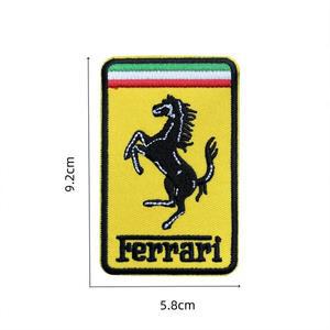 페라리 호스 SJ F1 팀 패치 자수 아플리케 DIY 의류 액세서리 장식