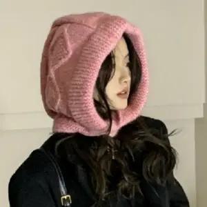 방한 겨울 자전거 등산 넥워머 바라클라바 방한목토시 여성 야외 니트 후드