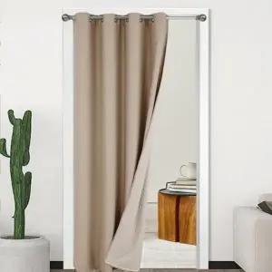 겨울 방풍커튼 방한 이중 다이아몬드 누빔 중문 바람막이 커튼 커텐 가림막