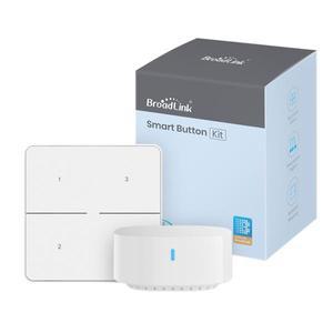브로드링크 4구 스위치 패널 SR3 무선 스마트 씬 컨트롤러 라이프 원격 제어 버튼 조명 키트