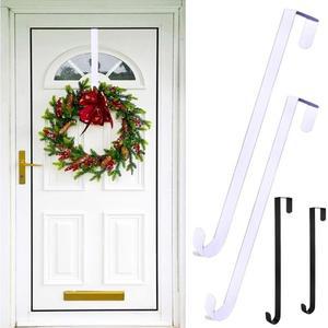 행어 녹슬지 않는 전방 문짝 화환  부식 방지  강한 내하중  사용하기   크리스마스 할로윈 거치대