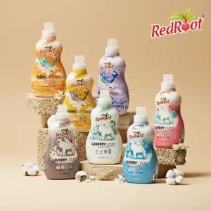 [레드루트]3+3세트 유아 아기 안심 세탁 세제 1L 3개 + 섬유유연제 1L 3개